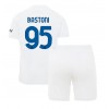 Inter Milan Alessandro Bastoni #95 Bortaställ Barn 2023-24 Korta ärmar (+ Korta byxor)